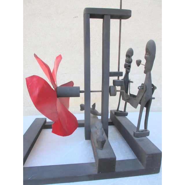 Late 20th Century Adriano Jordan De Souza Olinda Pe Brazil Wooden Sculpture For Sale - Image 5 of 16
