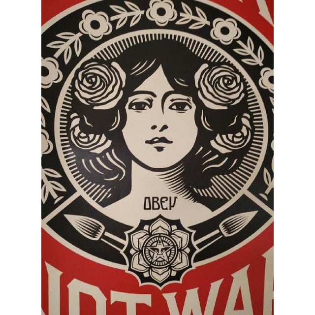 Shepard Fairey (Obey), Make Art Not War, Offset Lithograph For Sale - Image 4 of 5