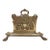 Antique 19th Century German Brass Letter Rack by j.c. Giessing Neo-Renaissance For Sale
