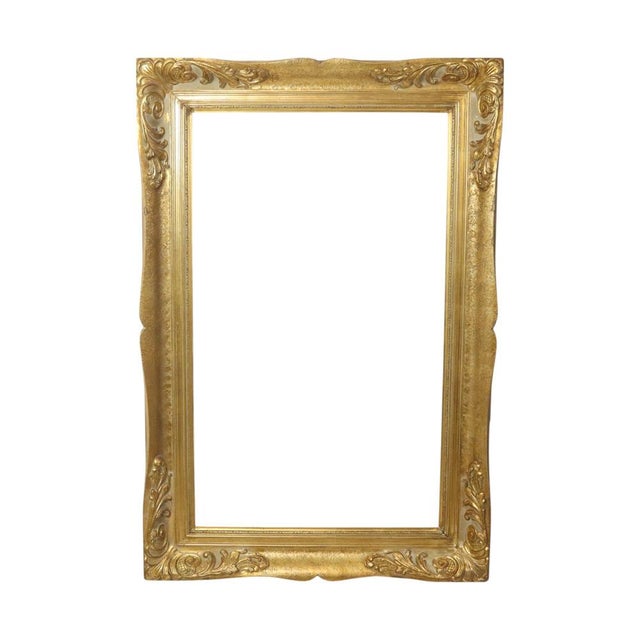 Large Vintage Baroque Gilded Frame For Sale - Image 4 of 18