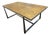 Metal & Wood Coffee Table For Sale