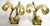 Brass Scroll Andirons After Raymond Subes For Sale In New York - Image 6 of 9