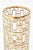 American Vintage 1960's Imperial Glass Shoju Screen Trellis 22 Carat Gold Plated Over Clear Vase or Martini Vessel For Sale - Image 3 of 13