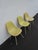 Yellow Herman Miller Eames Set of 3 Fiberglass Shell Chairs 1960s Light Yellow 6640 For Sale - Image 8 of 18