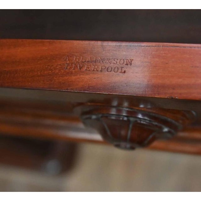 Victorian Breakfront Bookcase Gillows Library a Blain Liverpool, 1880 For Sale - Image 3 of 12