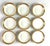 Royal Bayreuth -Antique Porcelain Berry Bowls, 18 Karat Gold Rim Detailing-Set of Nine For Sale - Image 4 of 6