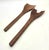 1970s Teak Wood Salad Serving Utensils, a Pair For Sale In Miami - Image 6 of 10