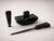 Black Swedish Art Deco Black Marble Desk Set with Terrier Sculpture, 1930, Set of 5 For Sale - Image 8 of 9