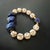 Early 21st Century Eye Of Love Chunky Lapis Lazuli Beaded Bracelet For Sale - Image 5 of 7