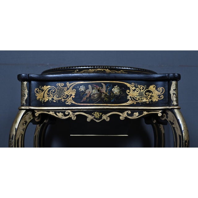 Napoleon III Painted Wooden Worktable, Mid-19th Century For Sale - Image 9 of 18