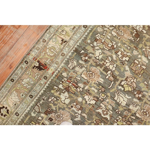 Antique Zabihi Collection Persian Bidjar Accent Rug - 4'5" x 6'8" For Sale In New York - Image 6 of 8