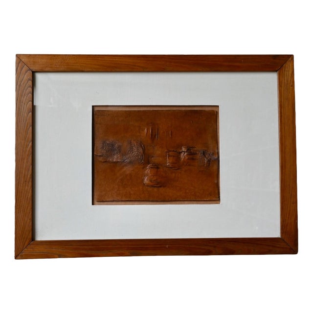 Italian Brutalist Bas-Relief in Paper Pulp, 1960s For Sale