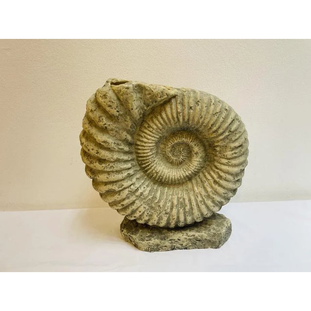Large Ammonite Shaped Vase, 1980s For Sale - Image 10 of 10