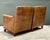 Vintage Nailhead Trim Leather Armchairs - Pair For Sale - Image 10 of 12