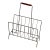 Vintage Danish Brass Magazine Rack Mid Century Modern Newspaper Holder For Sale