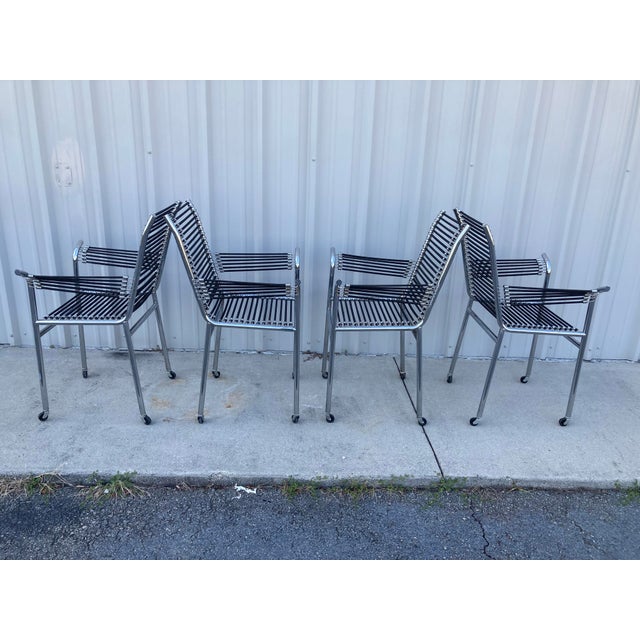 Mid-20th Century René Herbst Sandows Armchairs - Set of 4 For Sale In Atlanta - Image 6 of 12