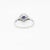 Star Sapphire Cabochon & 14k White Gold Art Deco Style Filigree Ring For Sale - Image 9 of 11