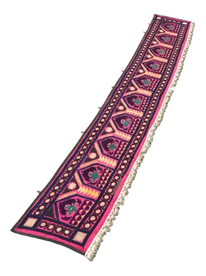 Suzani Boho Wall Hanging Fabric / Table Runner - 9' x 1'4"
