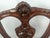 Late 20th Century Pair of French Louis XV Style Carved Walnut Side Chairs With Burgundy & Gold Damask Upholstery For Sale - Image 12 of 17