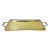 Vintage Large Scrolled Edge Handled Brass Tray For Sale