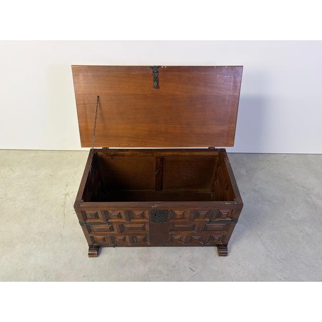 Vintage Spanish Storage Chest, 1950s For Sale - Image 4 of 14