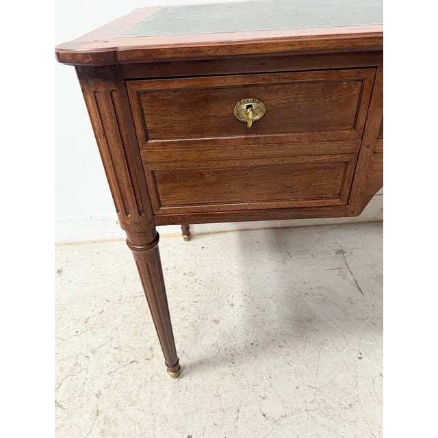 Louis XVI Style Mahogany Desk, 1900s For Sale - Image 3 of 17