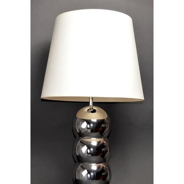 Kovacs Chrome Ball Lamp Attributed to Kovacs For Sale - Image 4 of 7