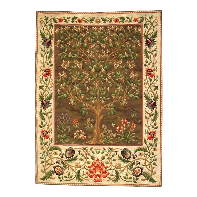 Tree of Life Loom Woven Tapestry - Brown - 92 X 70 Cm - Requires Rod Size 2 For Sale