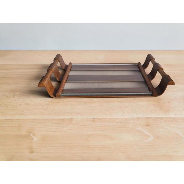 Modern Vintage Serving Tray in Bentwood, 1950s For Sale - Image 3 of 8