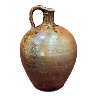 19th Century Southern Alkaline Glazed Whiskey Jug For Sale