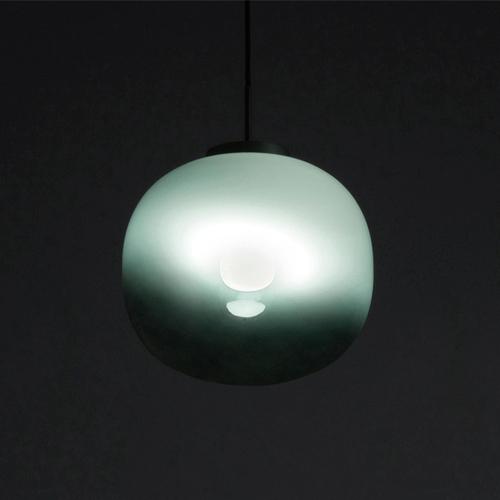 Jasmine Jade Green Shaded Single Pendant Light by MUG For Sale - Image 4 of 7