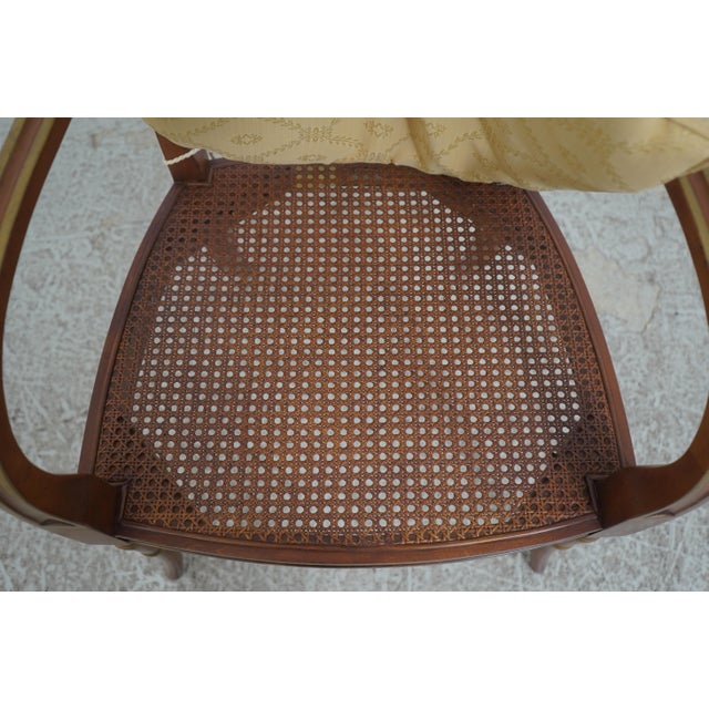 Pair Baker Regency Historic Charleston Open Armchairs For Sale - Image 16 of 18