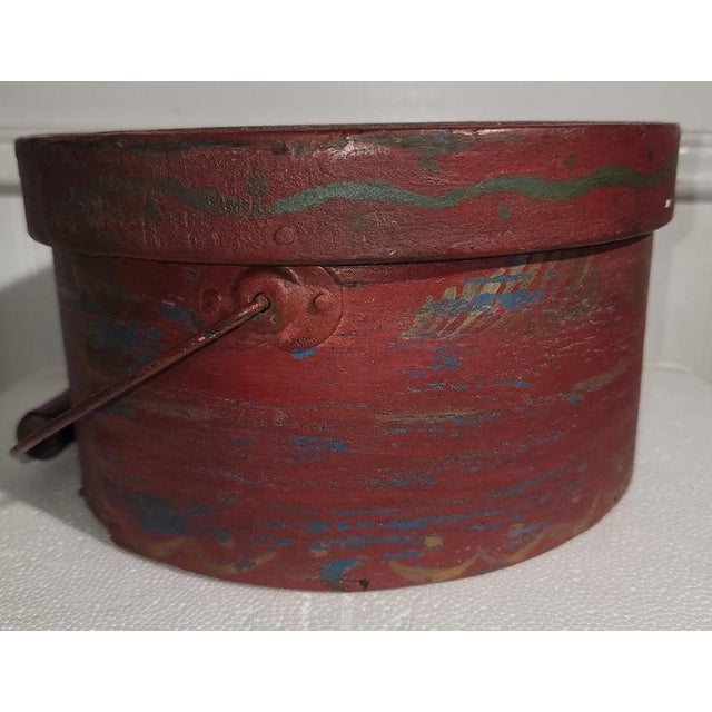 Late 19th Century 19Thc Original Paint Decorated Pantry Box For Sale - Image 5 of 8