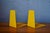 Minimalist Bookends in Yellow Lacquered Metal, 1960s, Set of 2 For Sale - Image 3 of 6