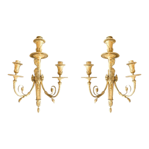 Pair of 19th Century French Gilt-Bronze Sconces