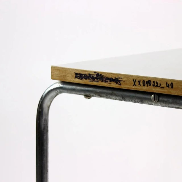 Metal Vintage Chrome & Formica Side Table, 1960s For Sale - Image 7 of 8