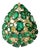 Set in 18k Gold, 6.11 Carats, Zambian Emerald & Yellow Diamonds Cocktail Ring, Size 6.5 For Sale