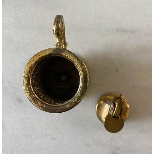 Gold Vintage Mid Century Table Lighter For Sale - Image 8 of 10