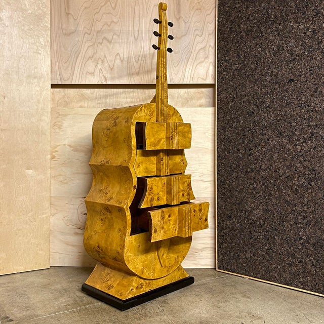 1930s Art Deco Cello Commode Cabinet For Sale - Image 11 of 18