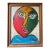 Mid 20th Century Peter Keil Abstract Portrait Painting, Framed For Sale