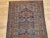 19th Century Persian Malayer Rug, Handwoven Geometric Pattern, Turquoise & Ivory, 4’ X 6’ For Sale - Image 4 of 10