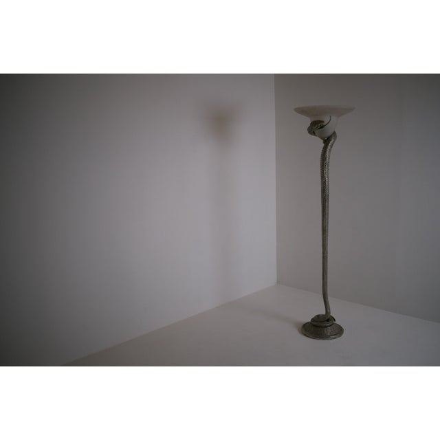 Art Deco Snake Floor Lamp, 1970s For Sale - Image 4 of 18