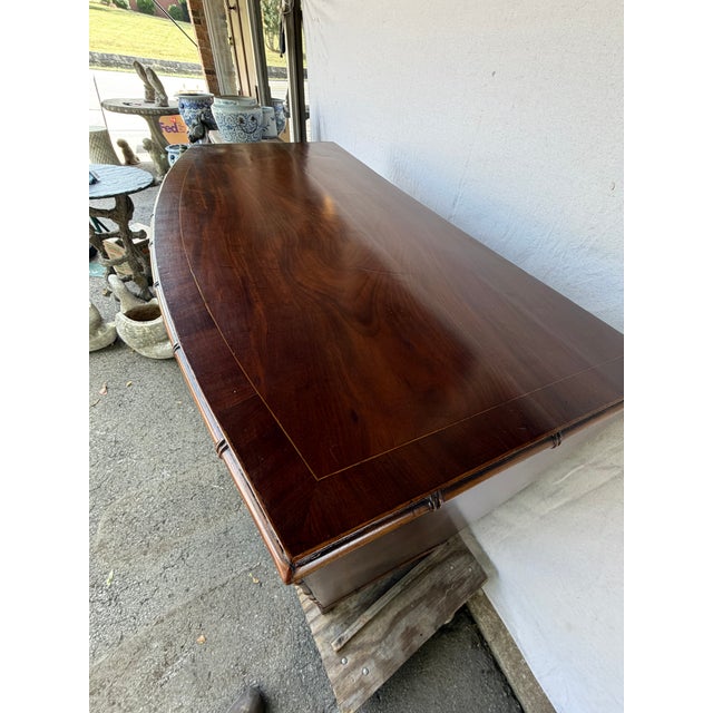 19th Century English Bowfront Chest of Drawers For Sale - Image 9 of 14
