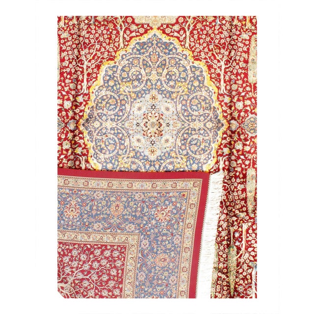 Pasargad DC Persian Tabriz Design Rug For Sale - Image 4 of 11