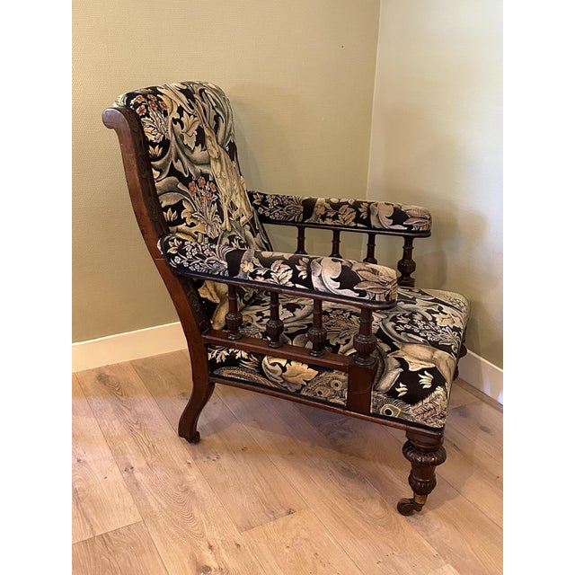 Victorian Lounge Chair, 1890s For Sale - Image 6 of 10