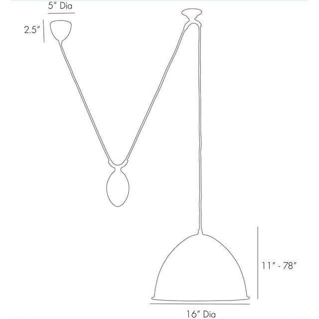 Abstract Arteriors Home Egg Drop Pendant For Sale - Image 3 of 6