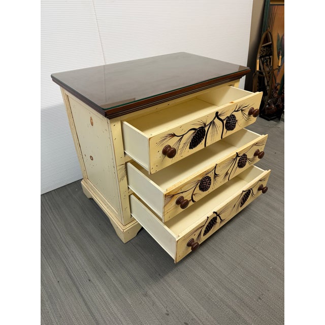 Hand Carved Pinecone Chest of Drawers For Sale - Image 4 of 12