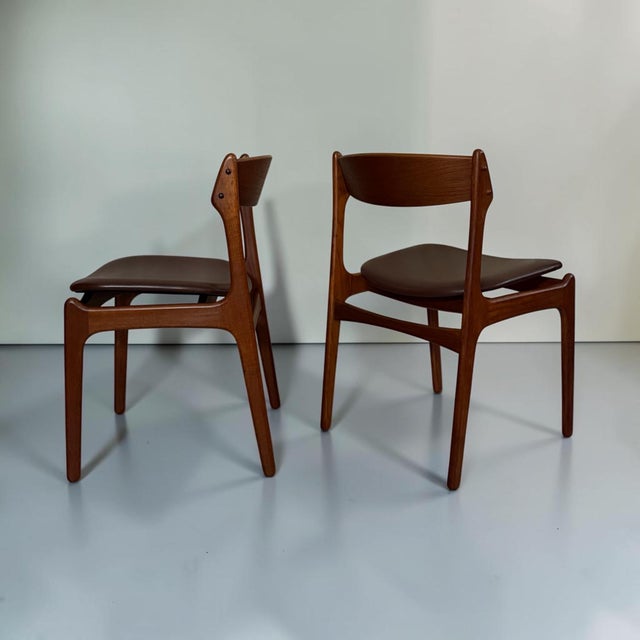 Danish Teak Dining Chairs by Erik Buch for O.D. Møbler, Denmark, 1960s, Set of 4 For Sale - Image 3 of 9