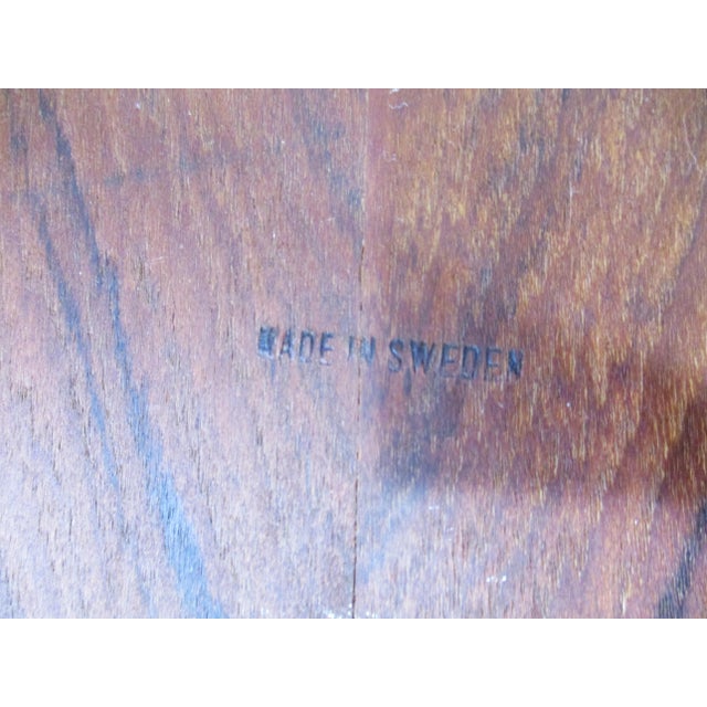 Wood Very Large Teak Tray in the Style of Fritz Hansen Made in Sweden For Sale - Image 7 of 8