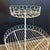 Antique White Wrought Iron Two Tiered Decorative Garden Plant Stand For Sale - Image 4 of 6